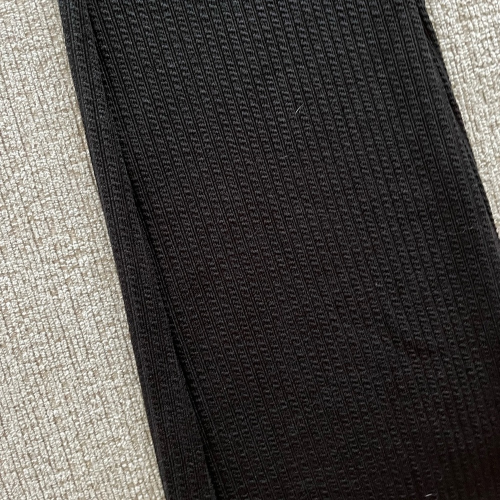 Black ribbed flair leggings size XS/S